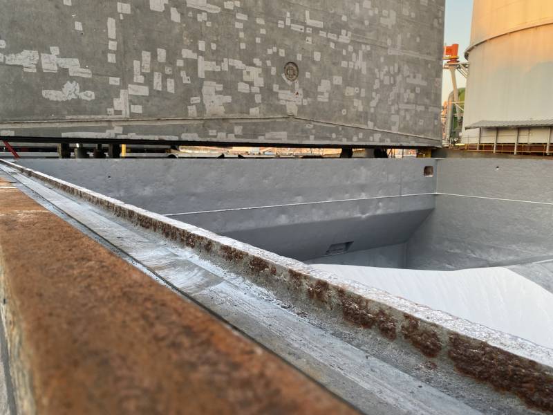 Inspection of Cargo Hold Panels on a Commercial Vessel in Fos-sur-Mer