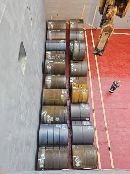 Tally at ArcelorMittal on board a Commercial Vessel in Fos-sur-Mer, Bouches-du-Rhône
