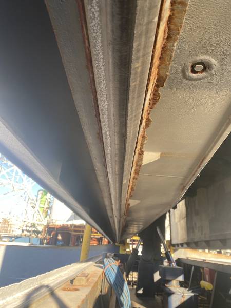 Inspection of Cargo Hold Panels on a Commercial Vessel in Fos-sur-Mer